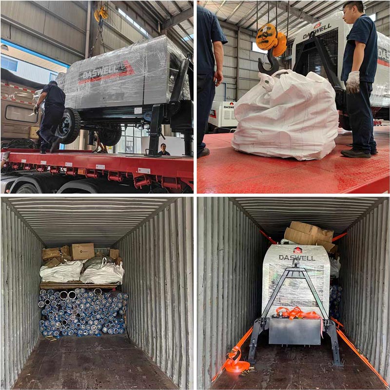 4 وحدات من مضخة الخرسانة الديزل للتوصيل 4 وحدات من مضخة الخرسانة الديزل للتوصيل