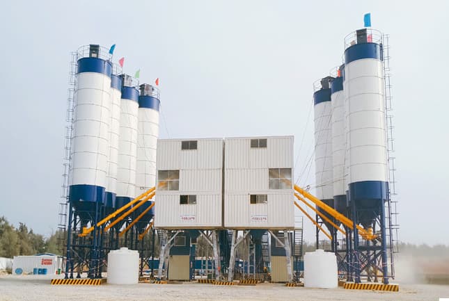 90m3 Stationary Concrete Batching Plant In Ecuador