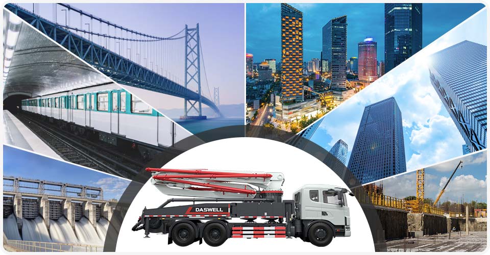 Application Of Concrete Boom Pump