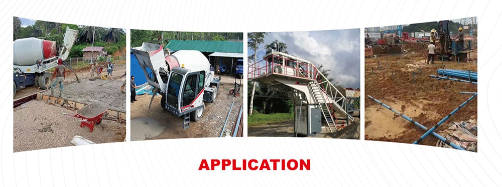 تطبيقات الخلاطات الخرسانية ذاتية التحميل تطبيقات الخلاطات الخرسانية ذاتية التحميل