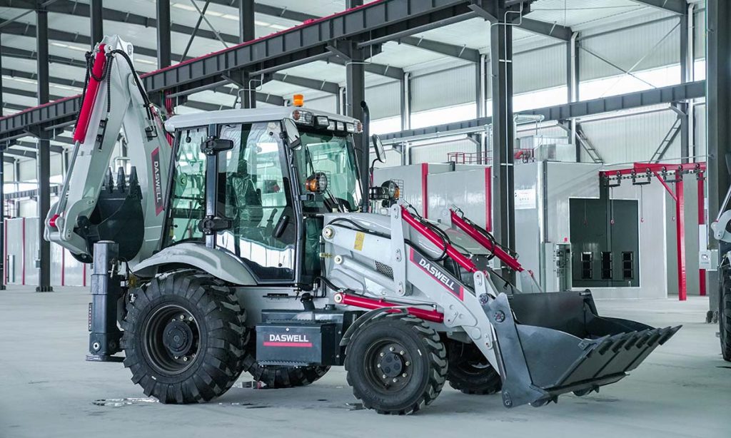 fotos de la fábrica de retroexcavadoras