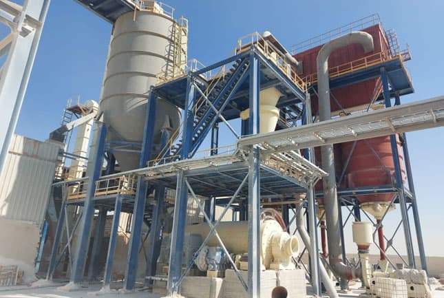 Ground calcium carbonate ball mill and classification production line Ground calcium carbonate ball mill and classification production line