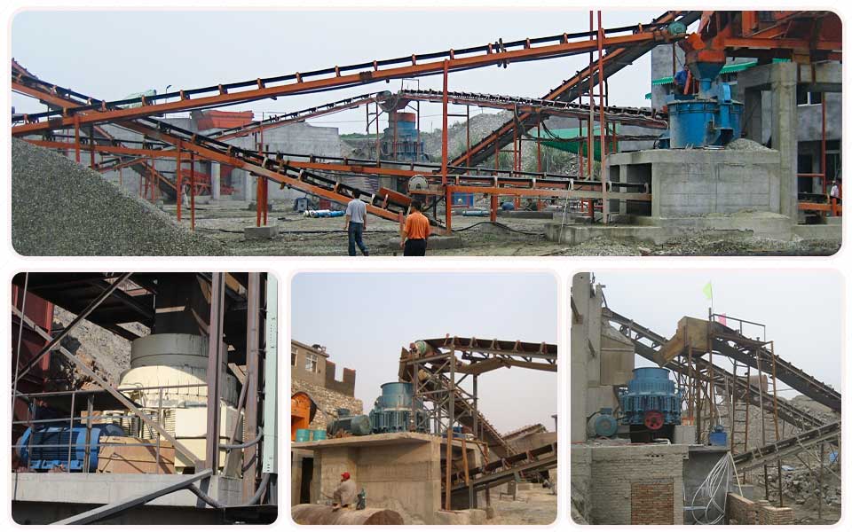 Cone crusher 3 cone crushers works in different sites