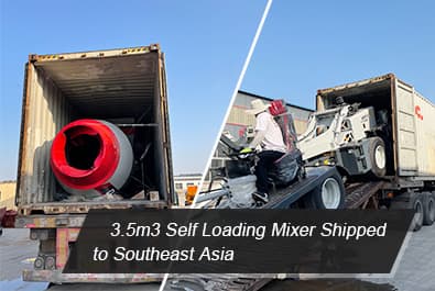Daswell 3.5m3 self loading mixer shipped to Southeast Asia
