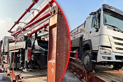 Daswell 30m concrete boom pump to Southeast Asia