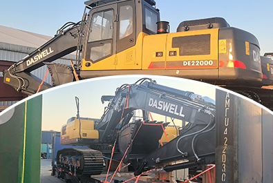 Daswell excavator shipped to Ecuador