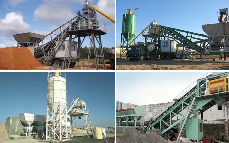 Daswell mobile concrete plant in different countries