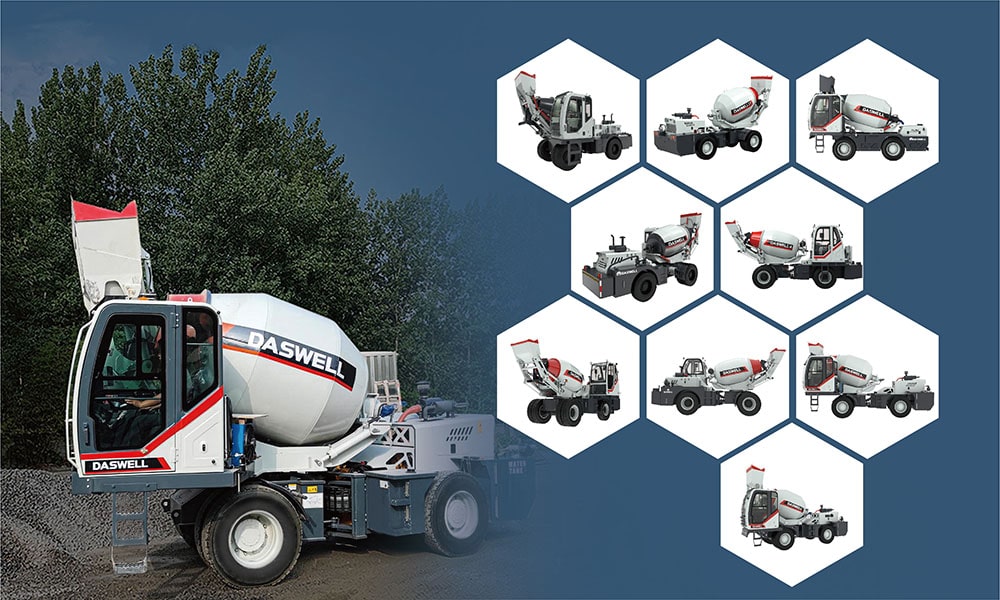 خلاطات الخرسانة ذاتية التحميل من Daswell خلاطات الخرسانة ذاتية التحميل من داسويل