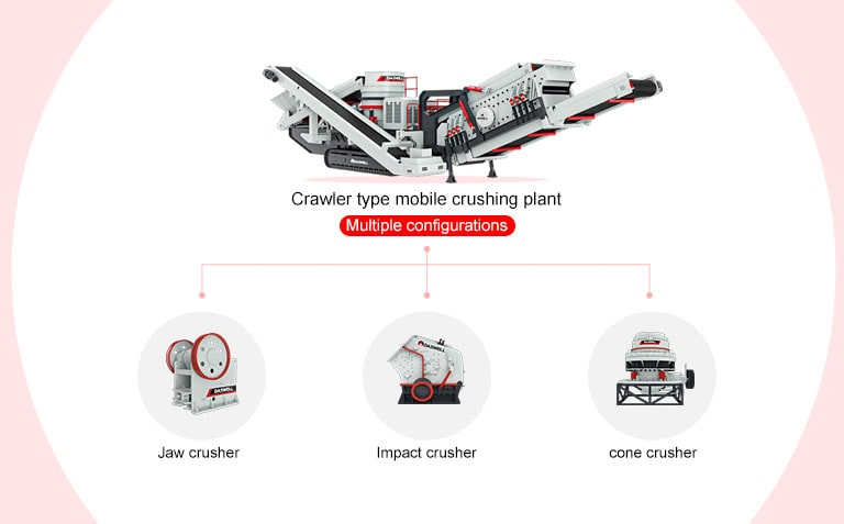 Daswell track crushers with different crushing machine Daswell track crushers with different crushing machine