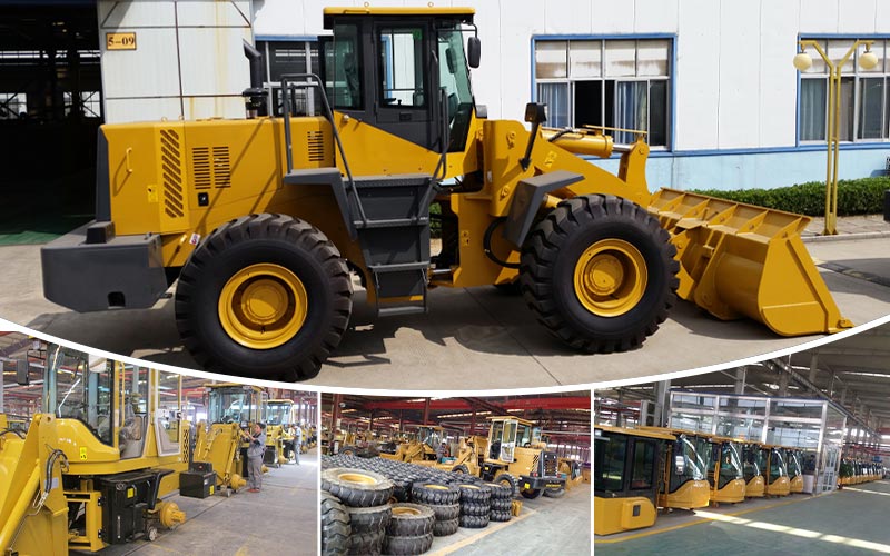 details of wheel loader