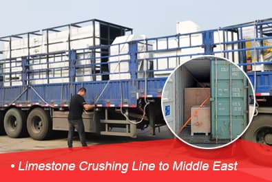 limestone crushing line to Middle East