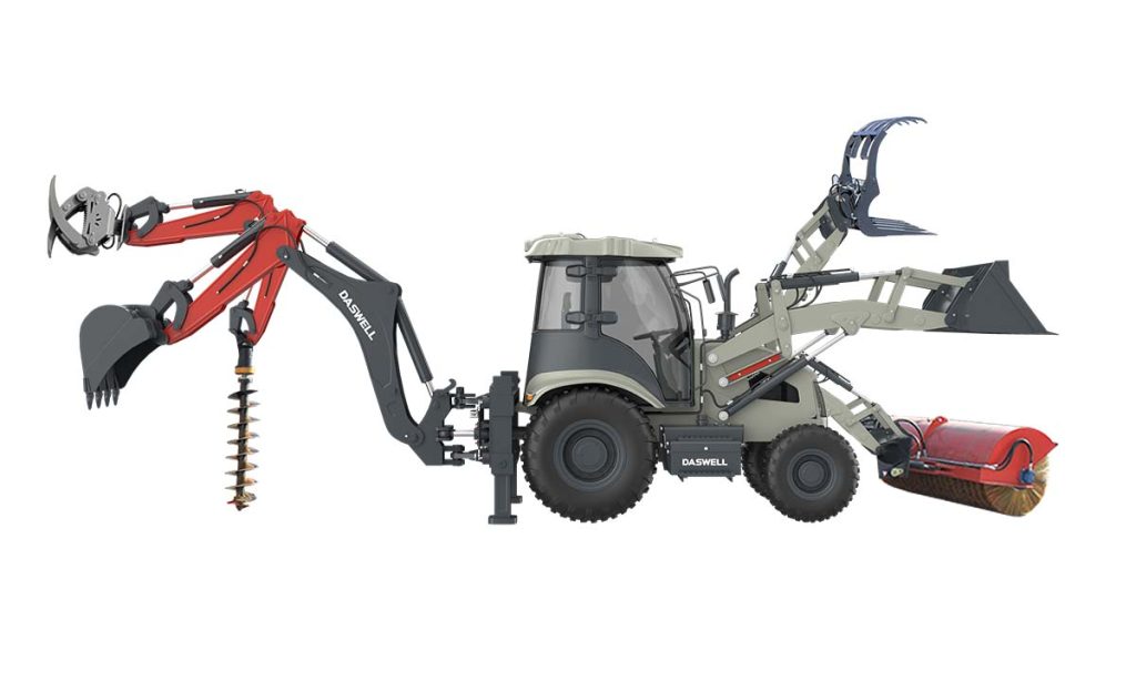 Retroexcavadora-cargadora multiusos