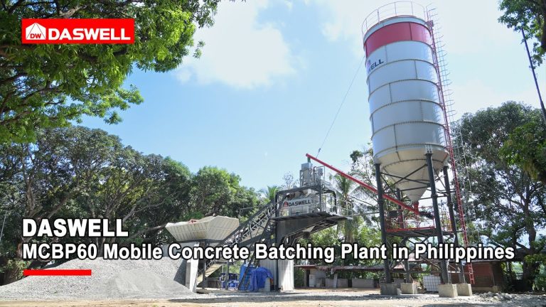 Philippines MCBP60 mobile batching plant