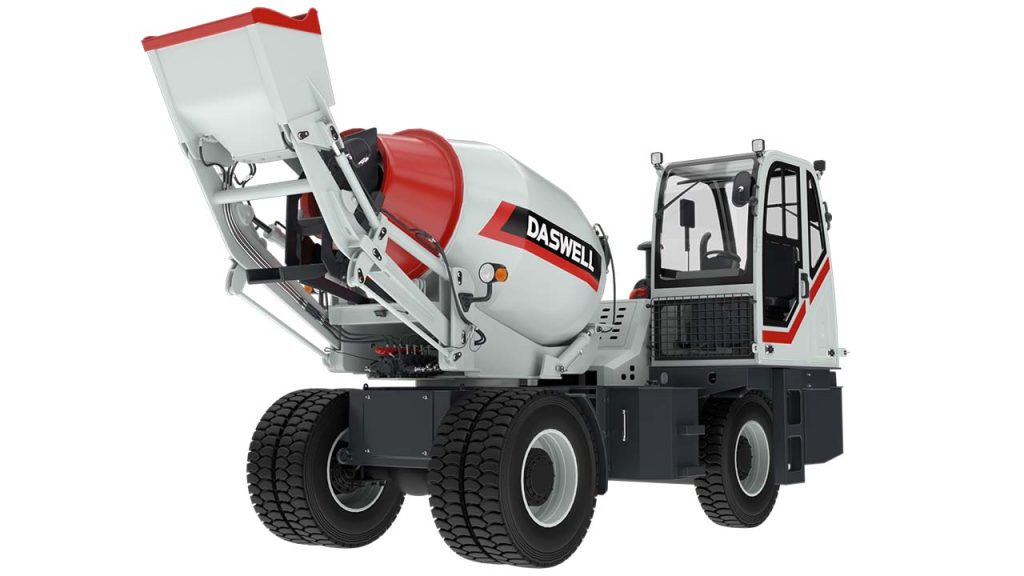 Cabina trasera de hormigonera autocargable