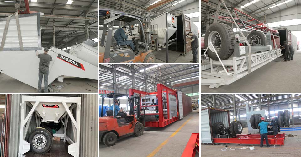 transport mobile concrete plant