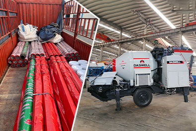 Two sets of concrete mixer with pump shipped to southeast asia 27 two sets of concrete mixer with pump shipped to Southeast Asia