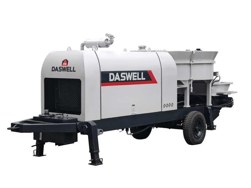 Concrete pan mixer pump concrete pan mixer pump