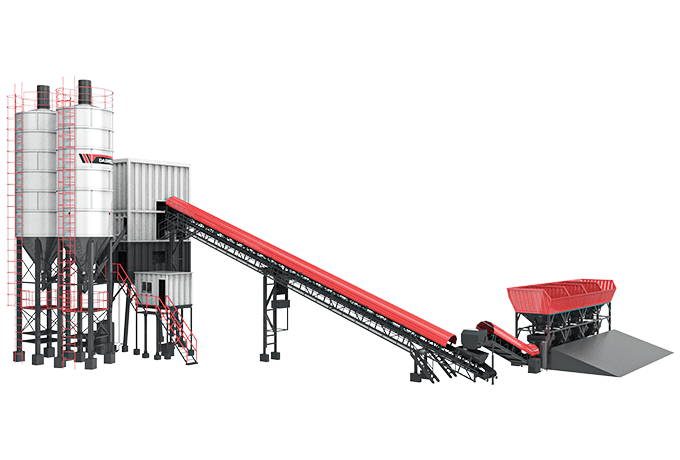 Daswell stationary concrete plant
