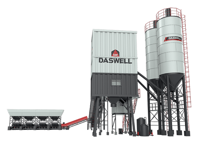 Philippines 7 Stationary concrete batching plant for Philippines